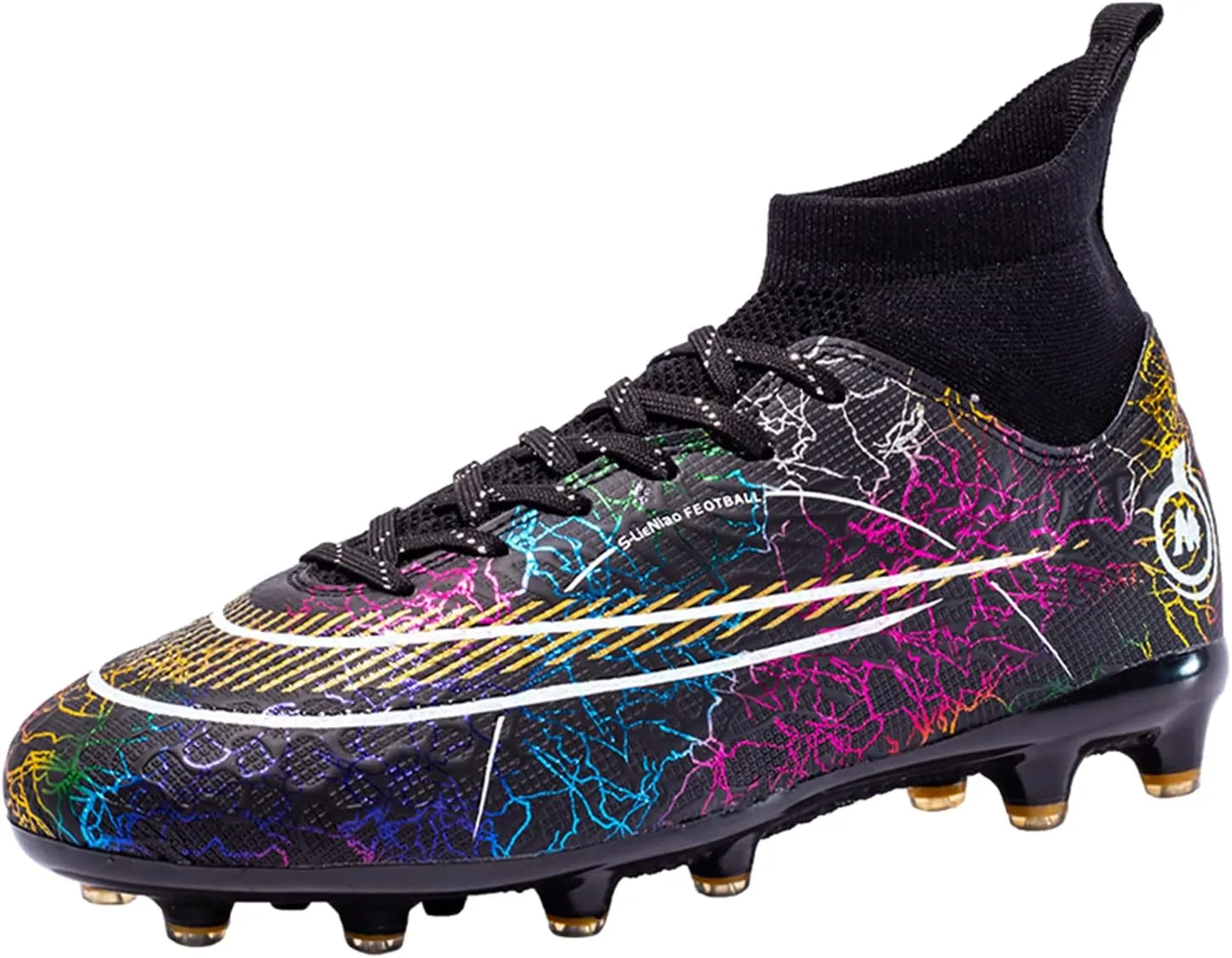 Competitive Unisex Soccer Shoes Men Women Indoor Outdoor Football Boots Athletic Turf Team Cleat Running Sports Lightweight Breathable Anti-Skid Damping Shoes