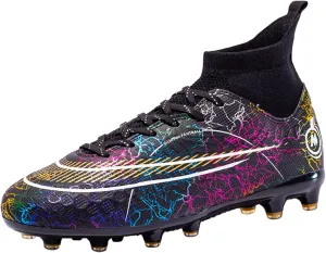 Competitive Unisex Soccer Shoes Men Women Indoor Outdoor Football Boots Athletic Turf Team Cleat Running Sports Lightweight Breathable Anti-Skid Damping Shoes