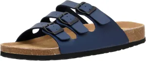 CUSHIONAIRE Men's Lela-M Cork Footbed Sandal with  Comfort