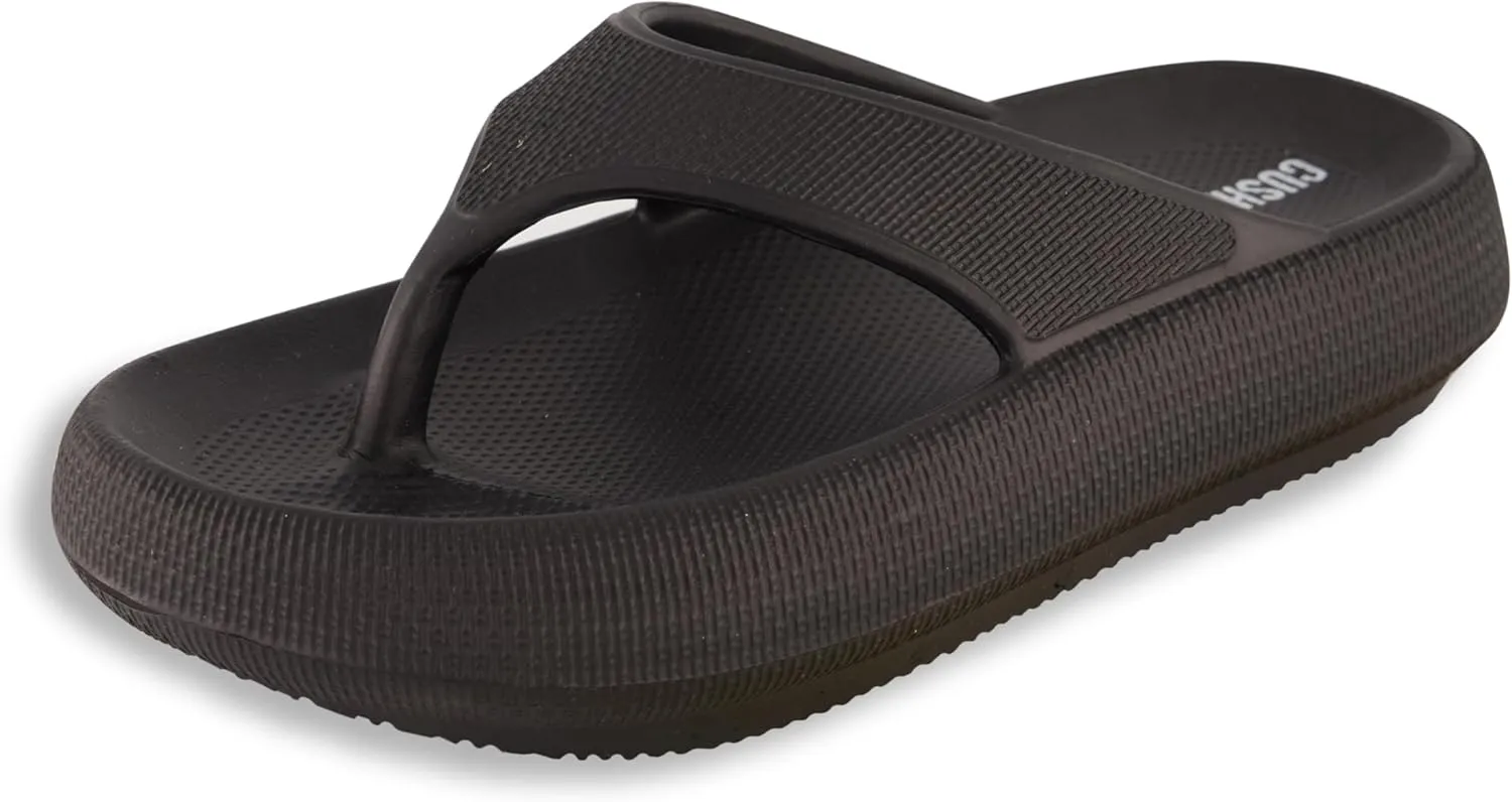 CUSHIONAIRE Women's Fling recovery cloud pool slides sandal with  Comfort