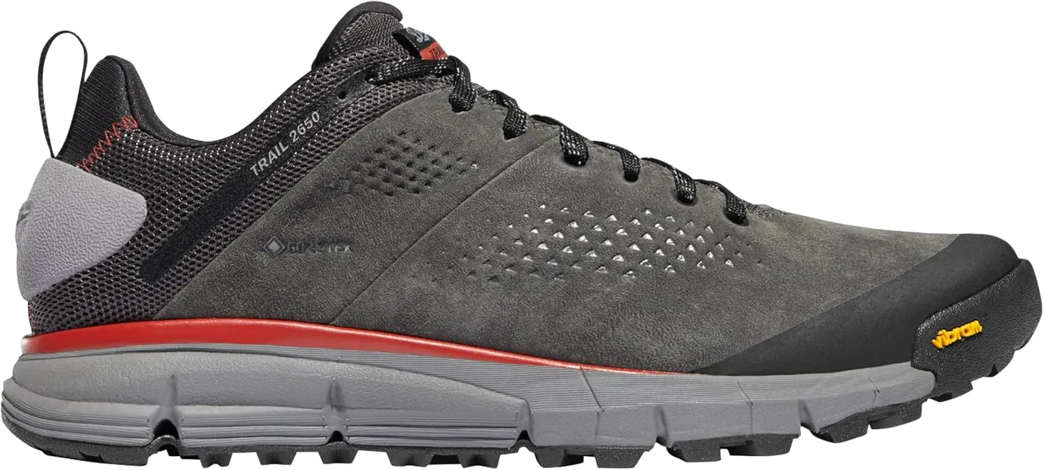 Danner Trail 2650 3” Waterproof Hiking Shoes for Men - Durable Leather & Textile Upper with Breathable Gore-Tex Lining and Vibram Traction Outsole