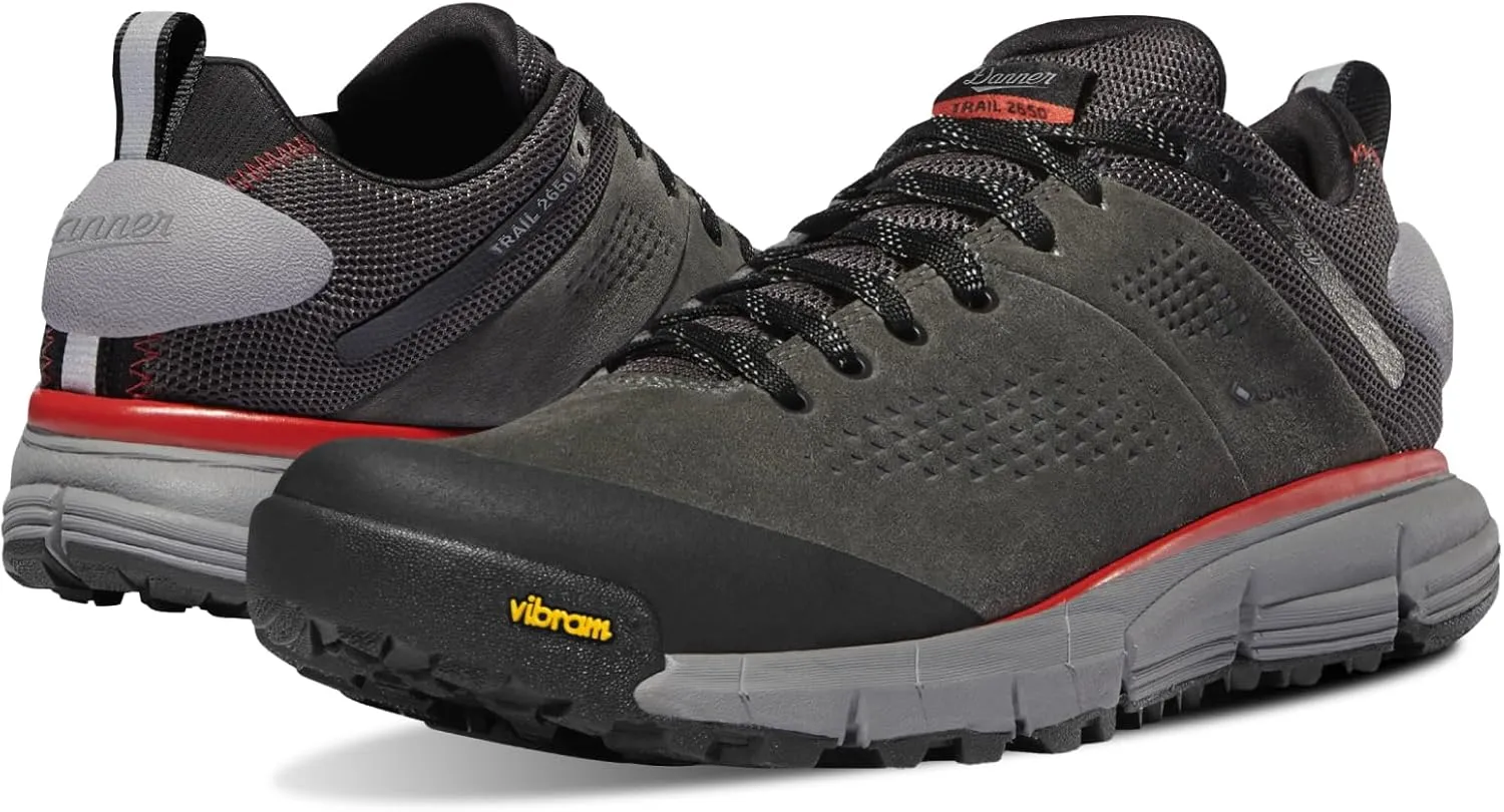 Danner Trail 2650 3” Waterproof Hiking Shoes for Men - Durable Leather & Textile Upper with Breathable Gore-Tex Lining and Vibram Traction Outsole