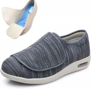 Diabetic Shoes Width Shoe for Elderly Women,Adjustable Closure Lightweight Breathable Swollen Feet Walking Edema Sneakers