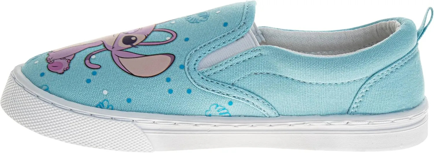 Disney Lilo and Stitch Lowtop Sneakers - Stitch Low Top Shoes Slipon Closure Cushioned Lightweight (Sizes 12-4 Kids, 5-10 Adults)