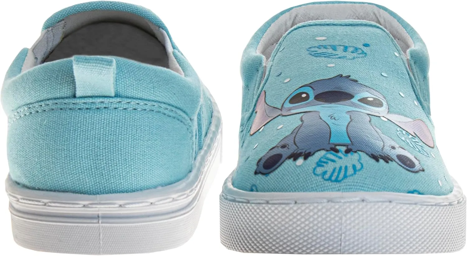 Disney Lilo and Stitch Lowtop Sneakers - Stitch Low Top Shoes Slipon Closure Cushioned Lightweight (Sizes 12-4 Kids, 5-10 Adults)