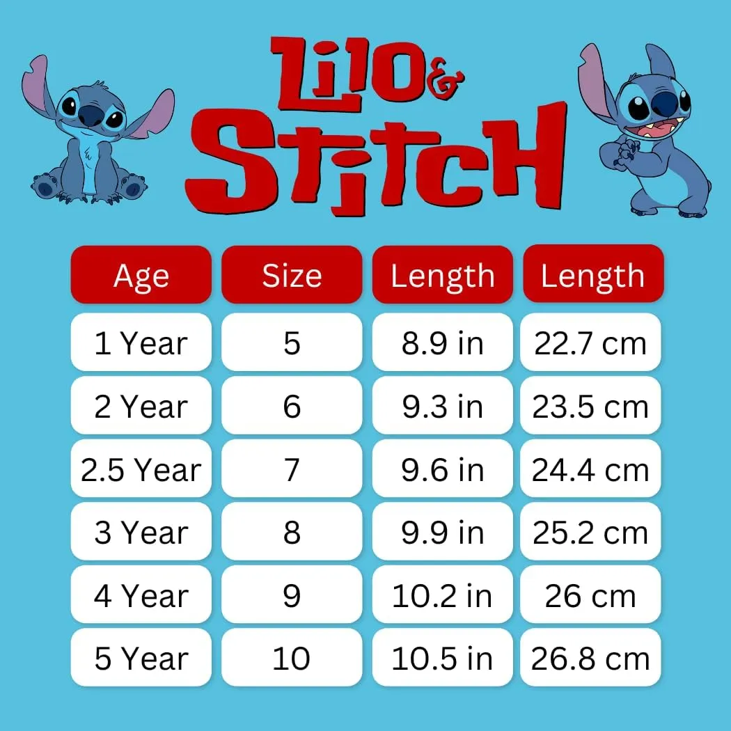 Disney Lilo and Stitch Lowtop Sneakers - Stitch Low Top Shoes Slipon Closure Cushioned Lightweight (Sizes 12-4 Kids, 5-10 Adults)