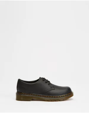 Dr Martens 1461 Juniors Lace Shoe Black Softy Yellow Stitching
