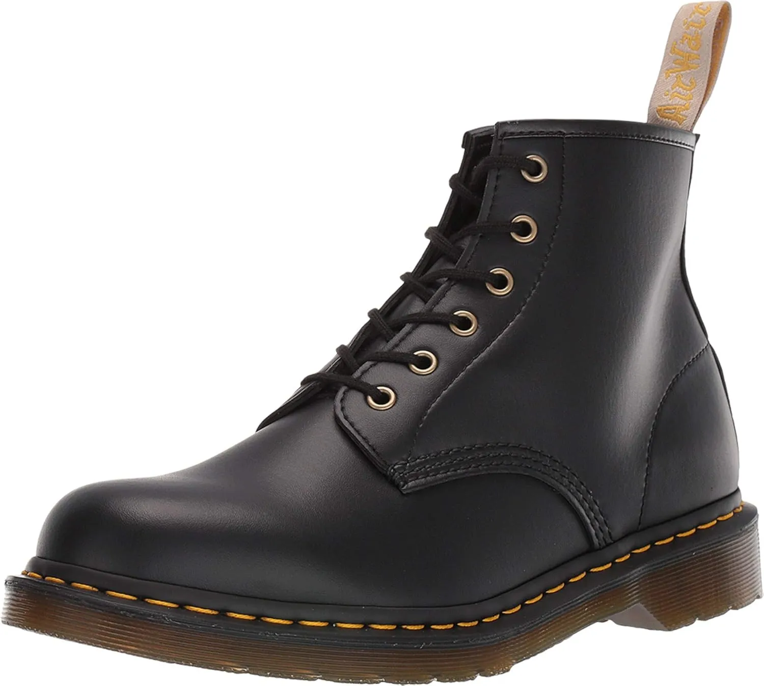 Dr. Martens unisex adult Vegan 101 Fashion Boot, Black Felix Rub Off, 9 Women 8 Men US