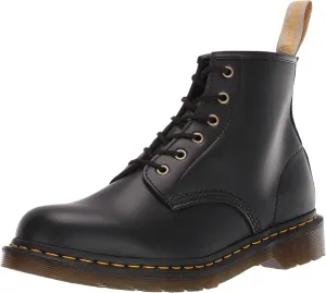 Dr. Martens unisex adult Vegan 101 Fashion Boot, Black Felix Rub Off, 9 Women 8 Men US