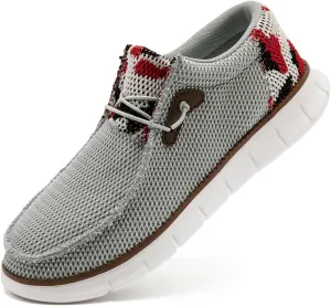 EGMPDA Mens Slip on Loafers Boat Shoes Non Slip Walking Sports Shoes Driving Shoes Casual Office Shoes Gym Lightweight Comfortable Shoes
