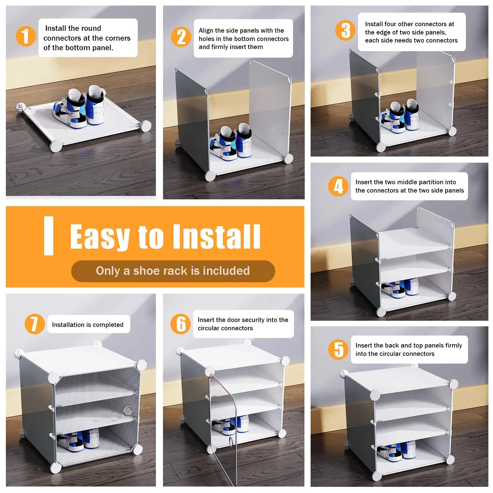 Elegant 12-Tier Shoe Rack Organizer with Dustproof Design