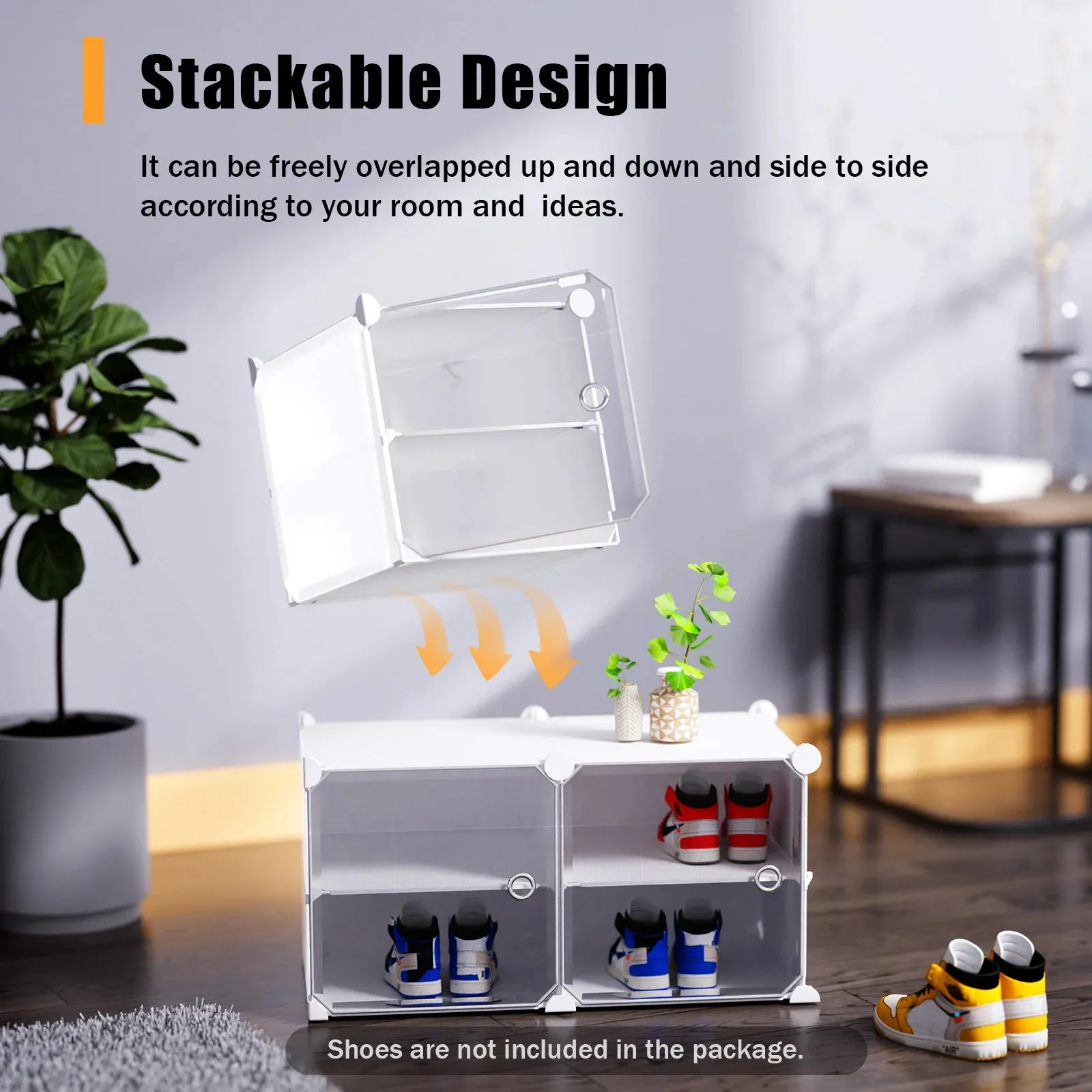 Elegant 12-Tier Shoe Rack Organizer with Dustproof Design