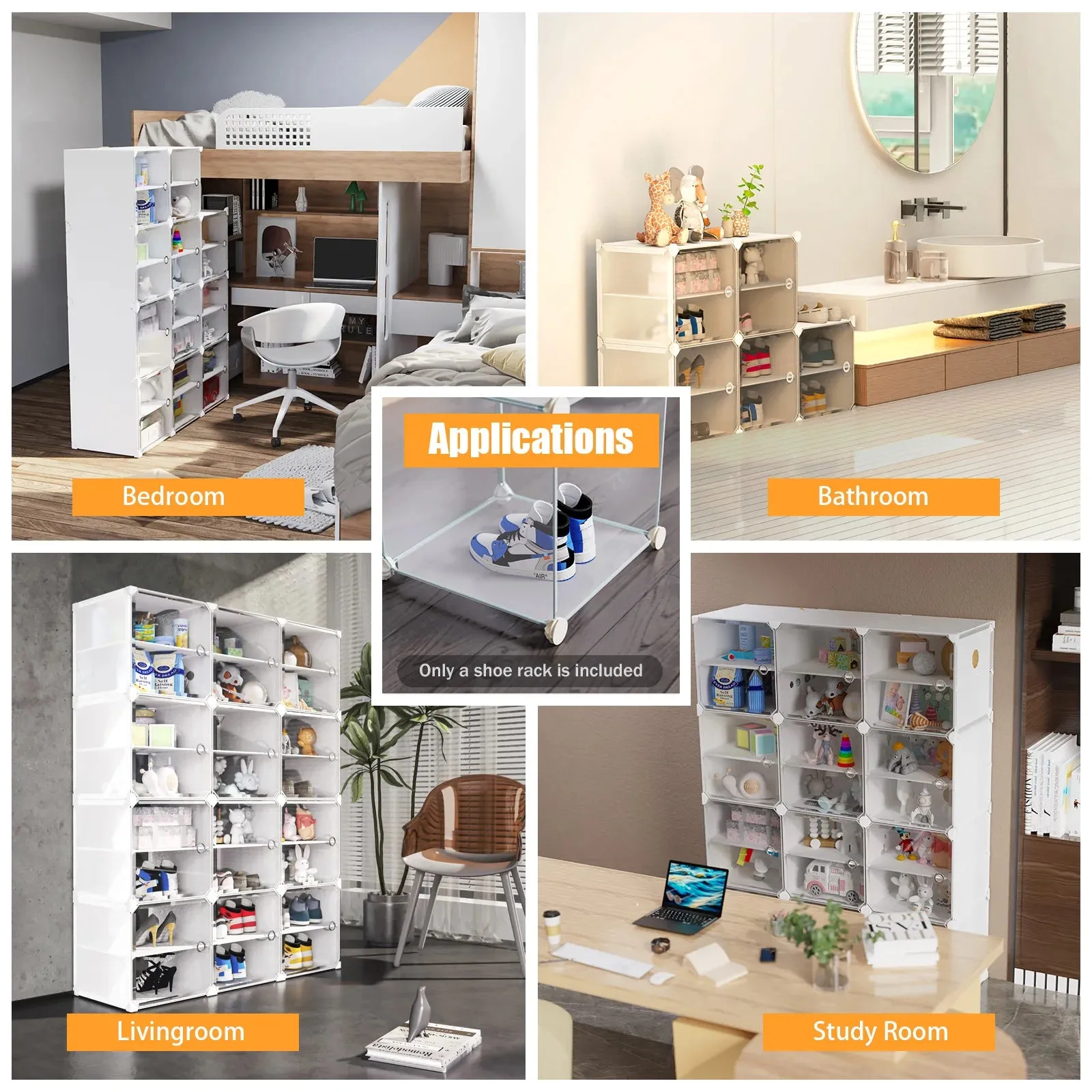 Elegant 12-Tier Shoe Rack Organizer with Dustproof Design