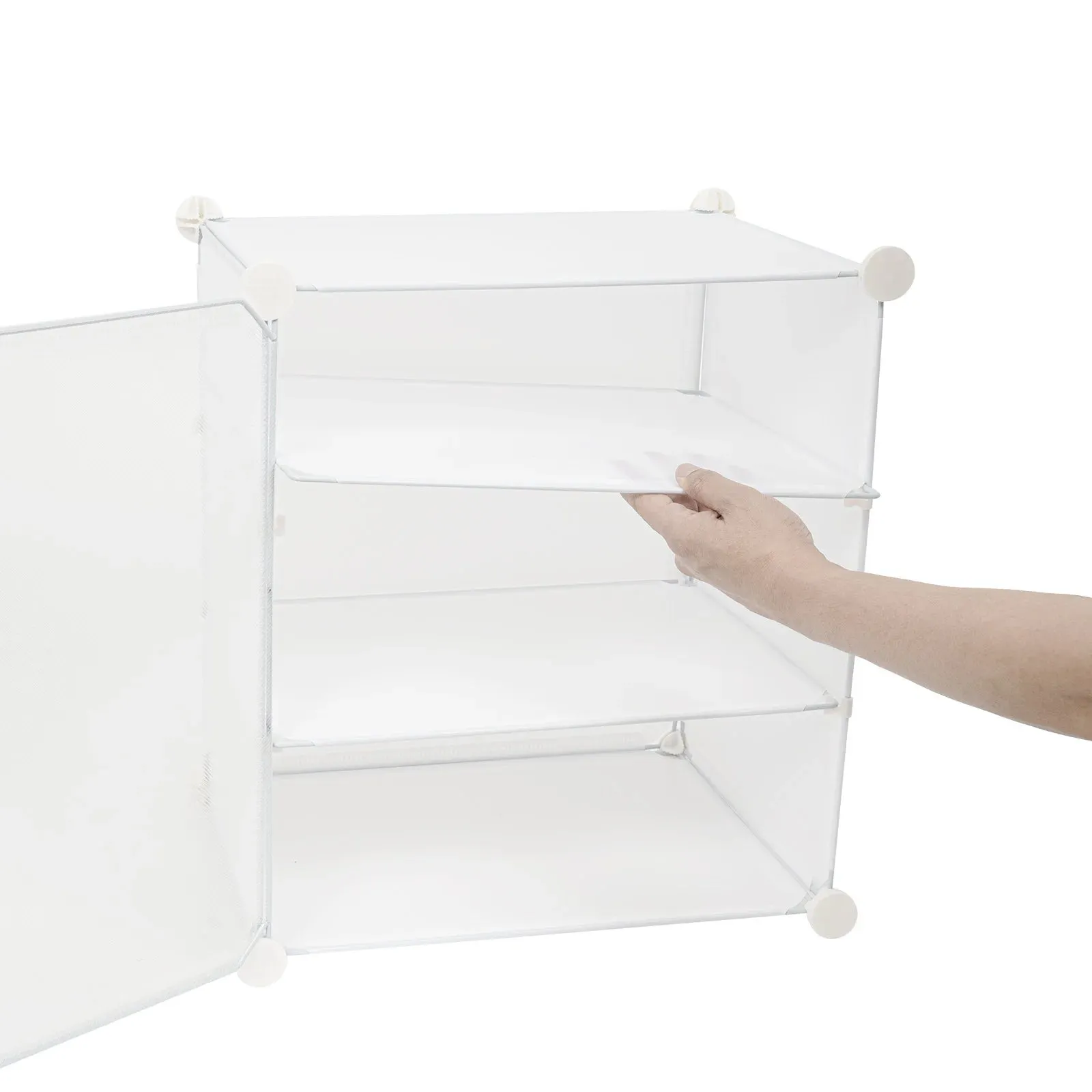 Elegant 12-Tier Shoe Rack Organizer with Dustproof Design