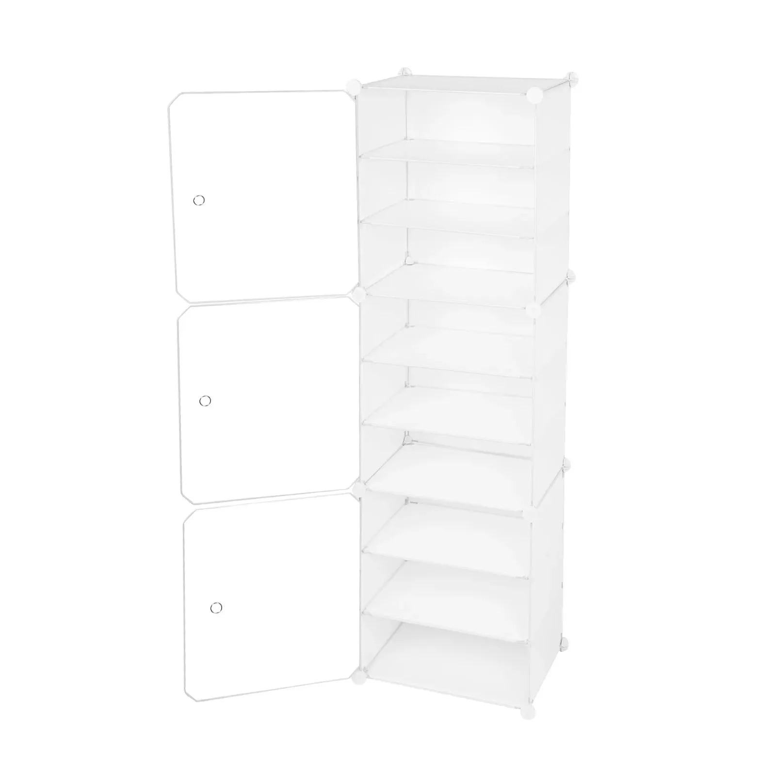 Elegant 12-Tier Shoe Rack Organizer with Dustproof Design