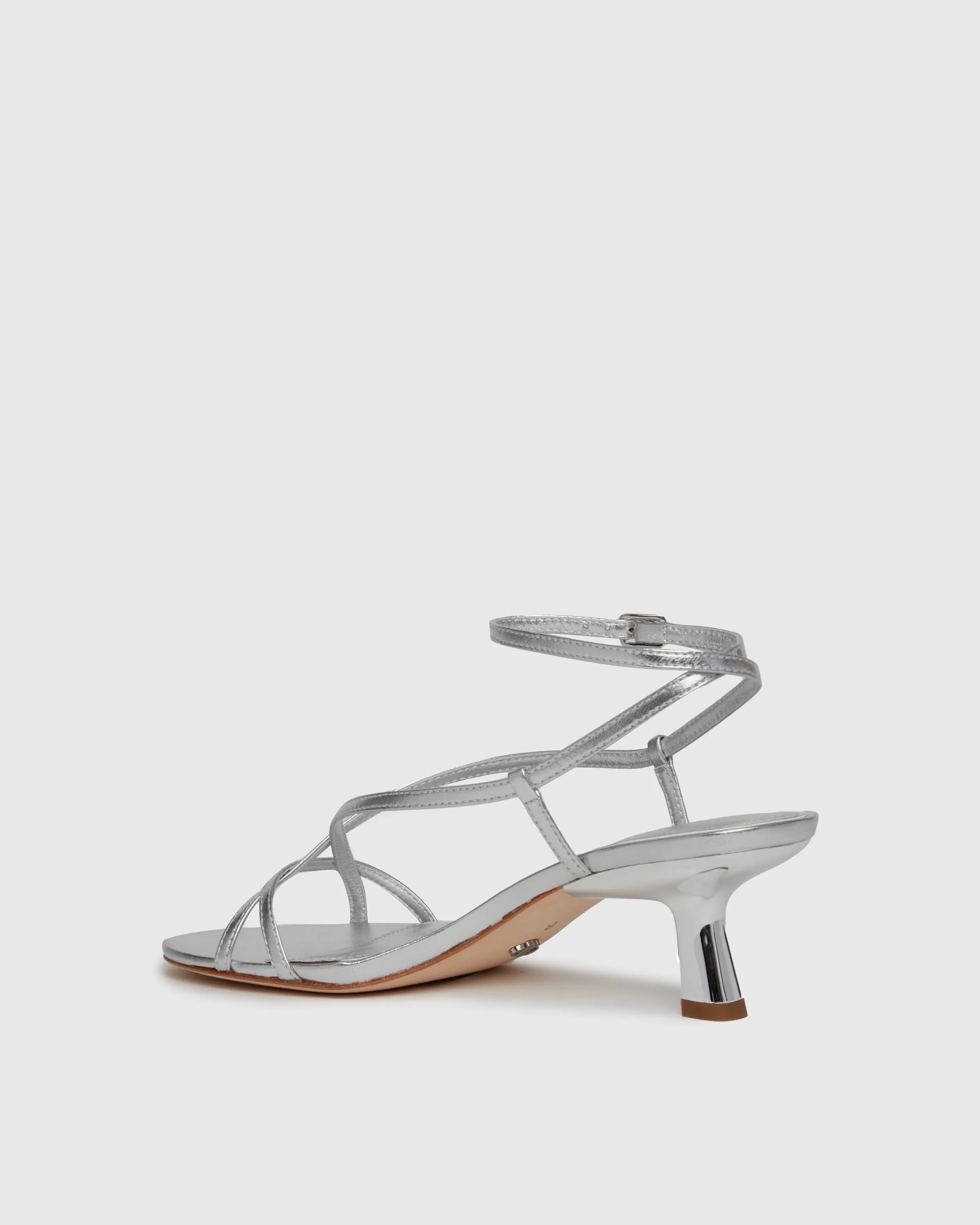 Emeline Sandal - Silver Leather