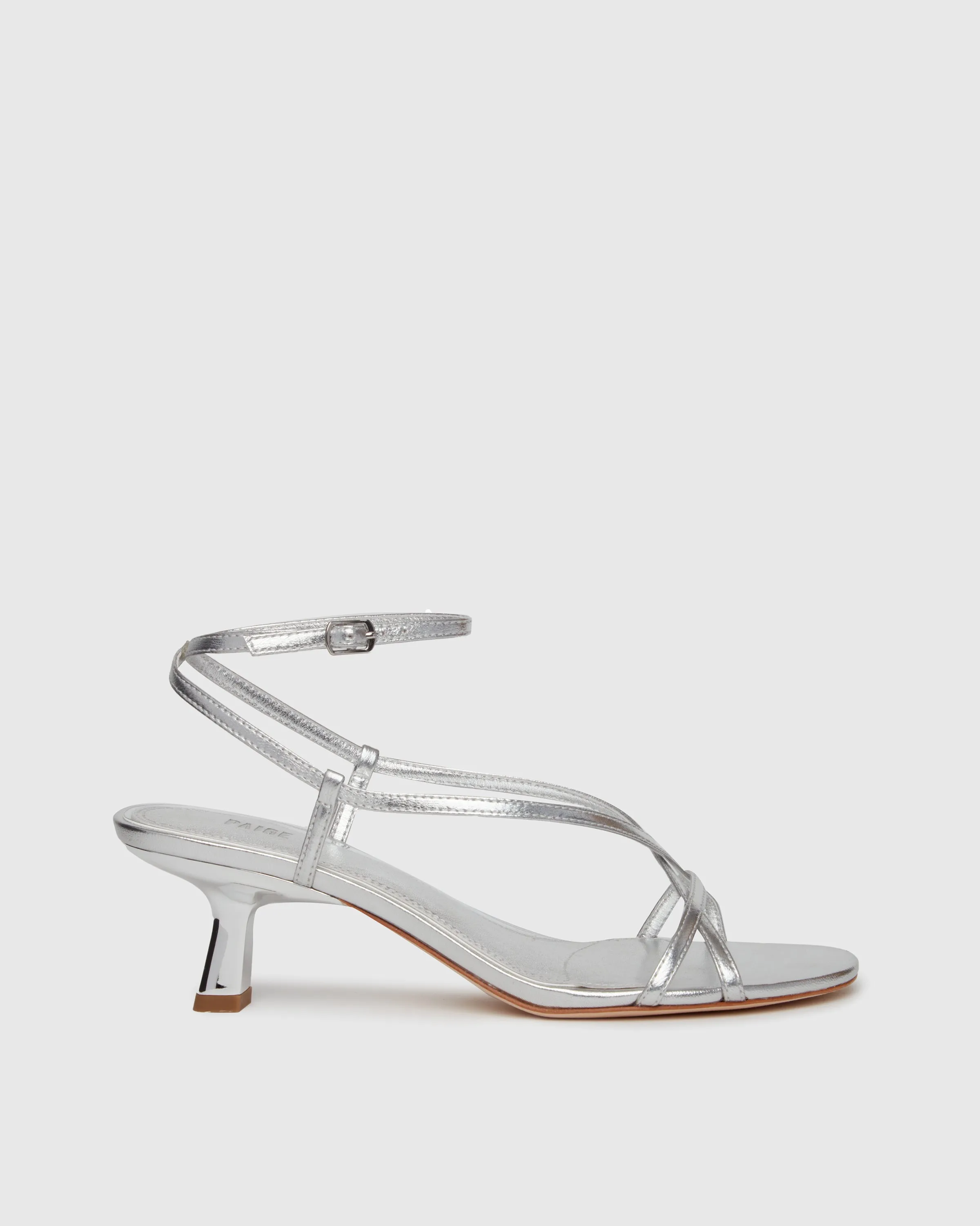 Emeline Sandal - Silver Leather