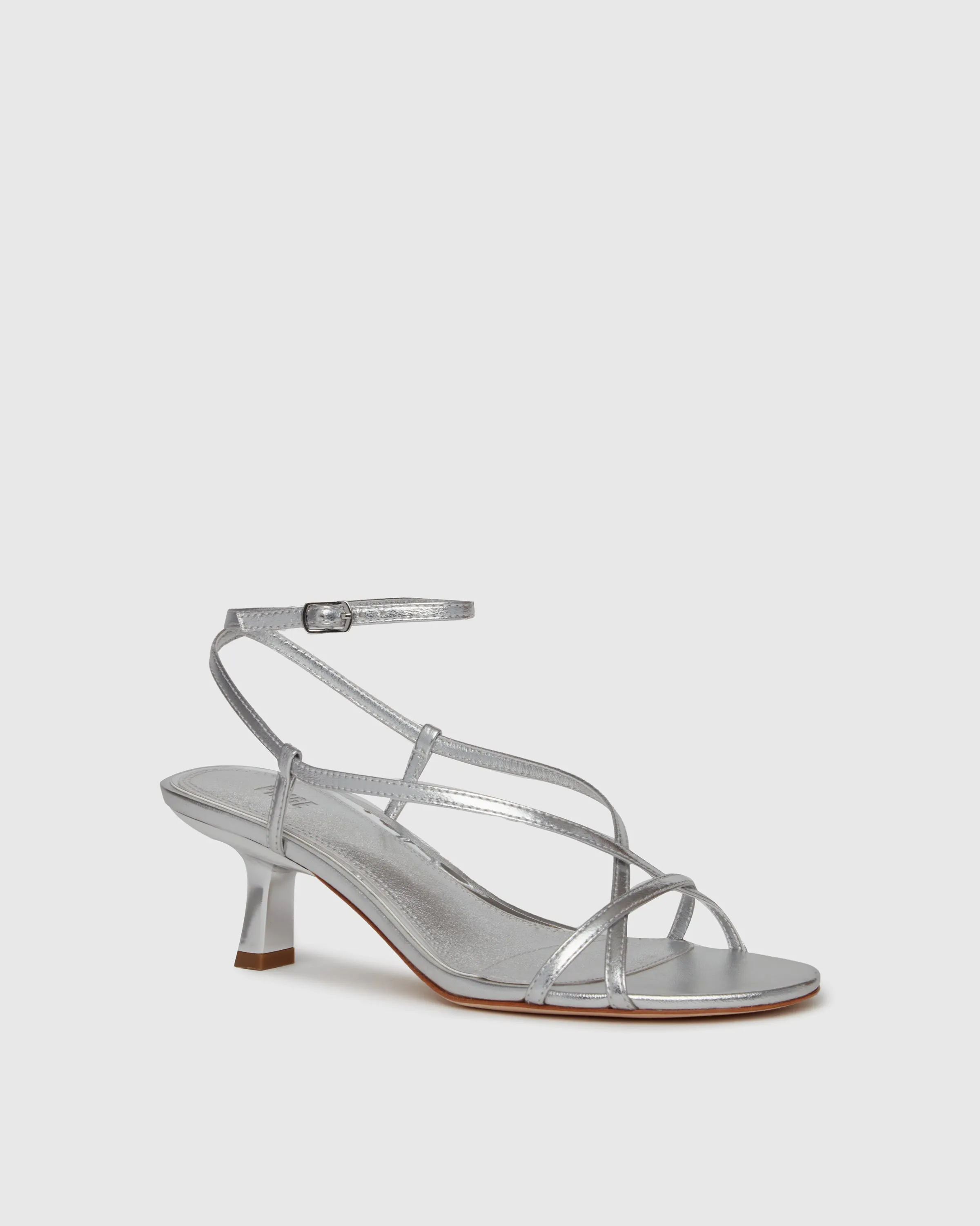 Emeline Sandal - Silver Leather