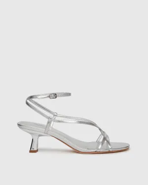 Emeline Sandal - Silver Leather
