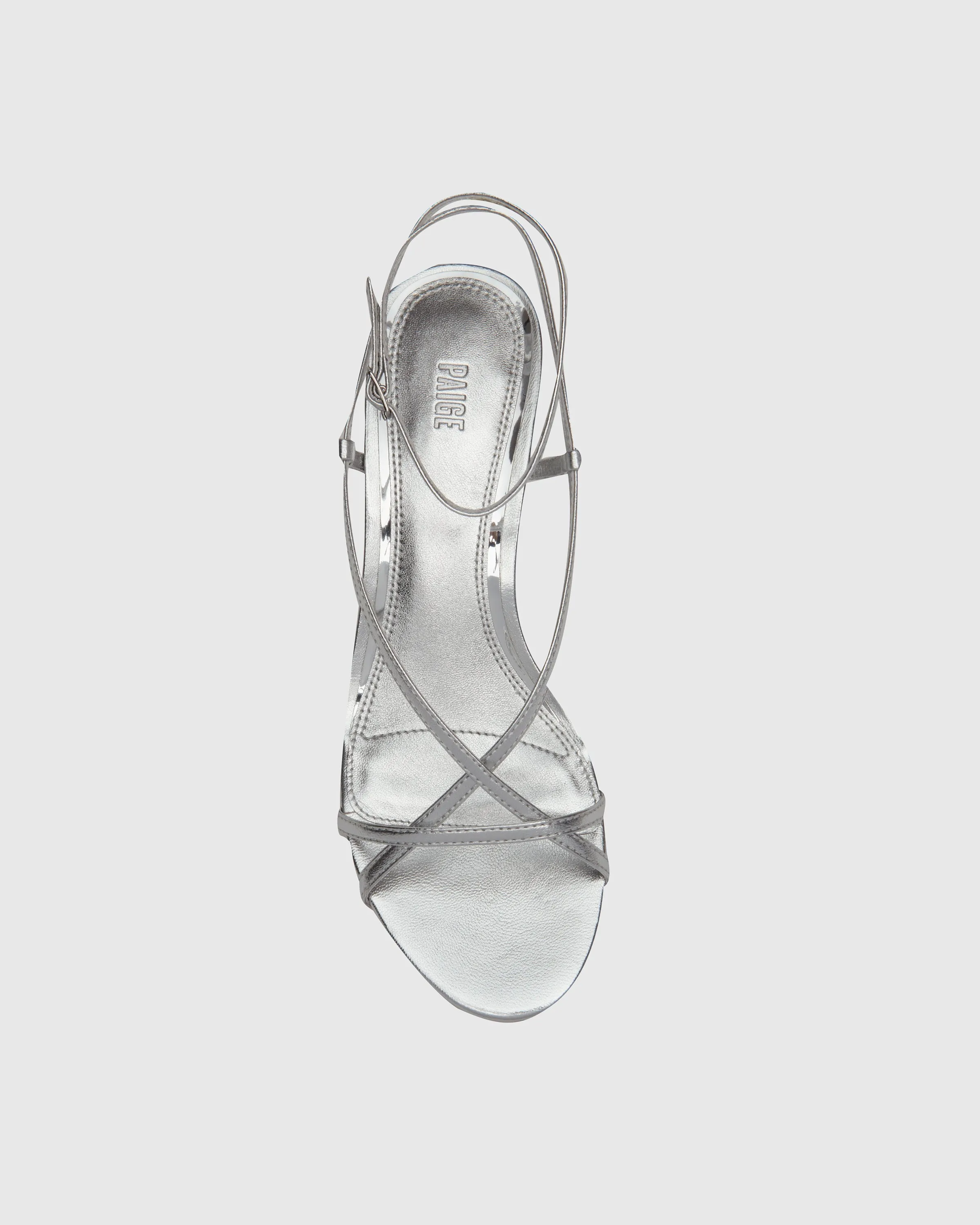 Emeline Sandal - Silver Leather
