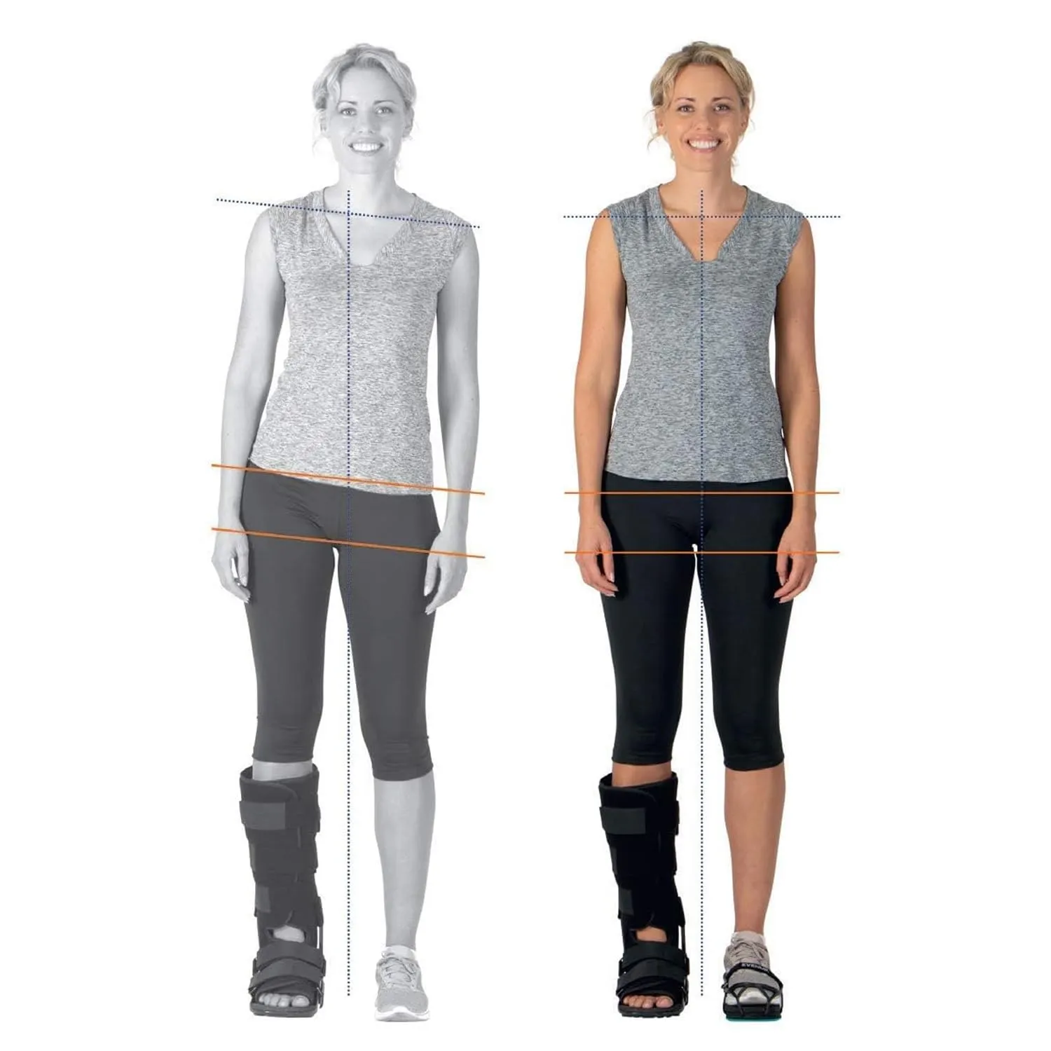 EVENup The Authentic Shoe Balancer Size Medium for use with Walking Boot or leg length discrepancy. Improves your gait using a variety of height adjustments.