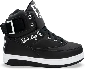 Ewing Patrick Athletics 33 HI x Orion Hybrid Sneakers for Men - High Top, Leather, Black/White, Comfortable & Durable, Size 12