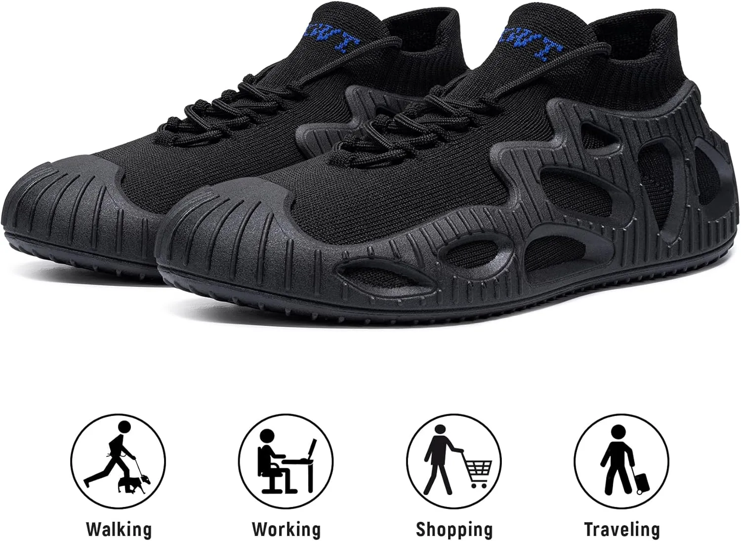 FLOWING PLUME Waterproof Shoes for Men Women Lightweight Tennis Sneaker Slip-Resistant Walking Running Shoes