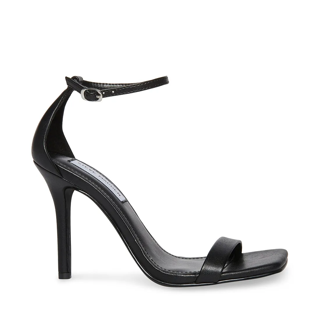 Free returns Dress Steve Shaye Limited access Black Sandals Ankle Square Fashion Heeled Toe Madden Strap