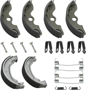 Front & Rear Brake Shoes Kit for Honda Recon 250 1997-2022, 06450-HC4-900 06430-HM8-A10 06430-HM8-A00