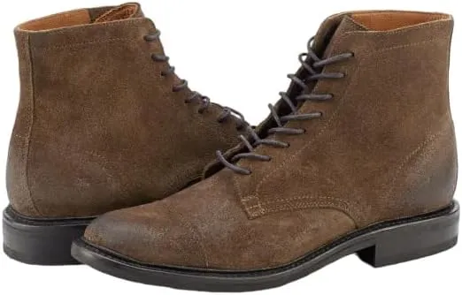 Frye Seth Cap Toe Lace Up Boot - Men's Premium Leather Dress Shoe, Classic Style, Durable Construction, Versatile Comfort