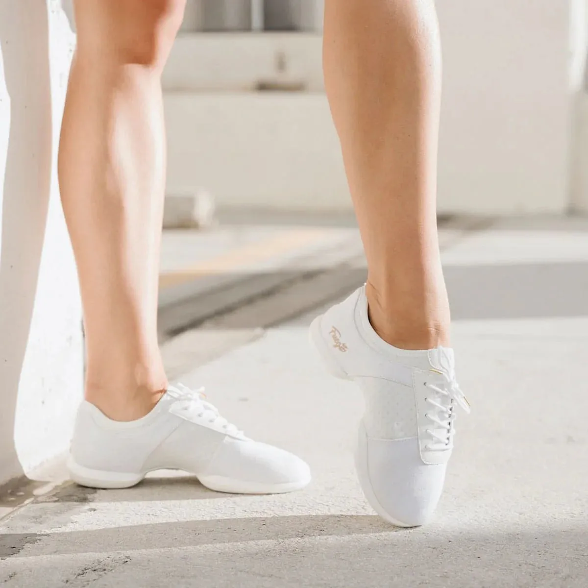 Fuego Sneakers White Lightweight Split-Sole Dance Shoes