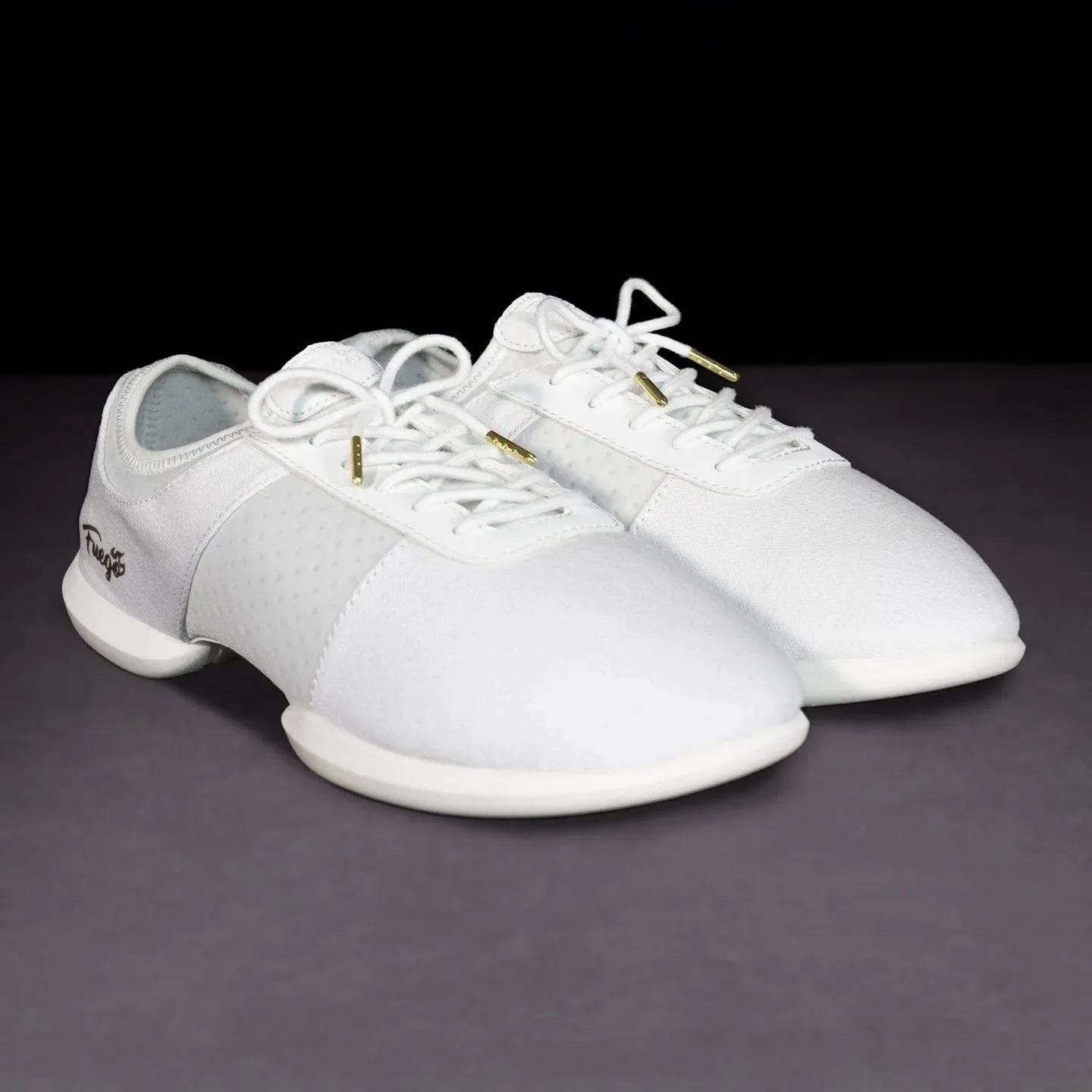 Fuego Sneakers White Lightweight Split-Sole Dance Shoes