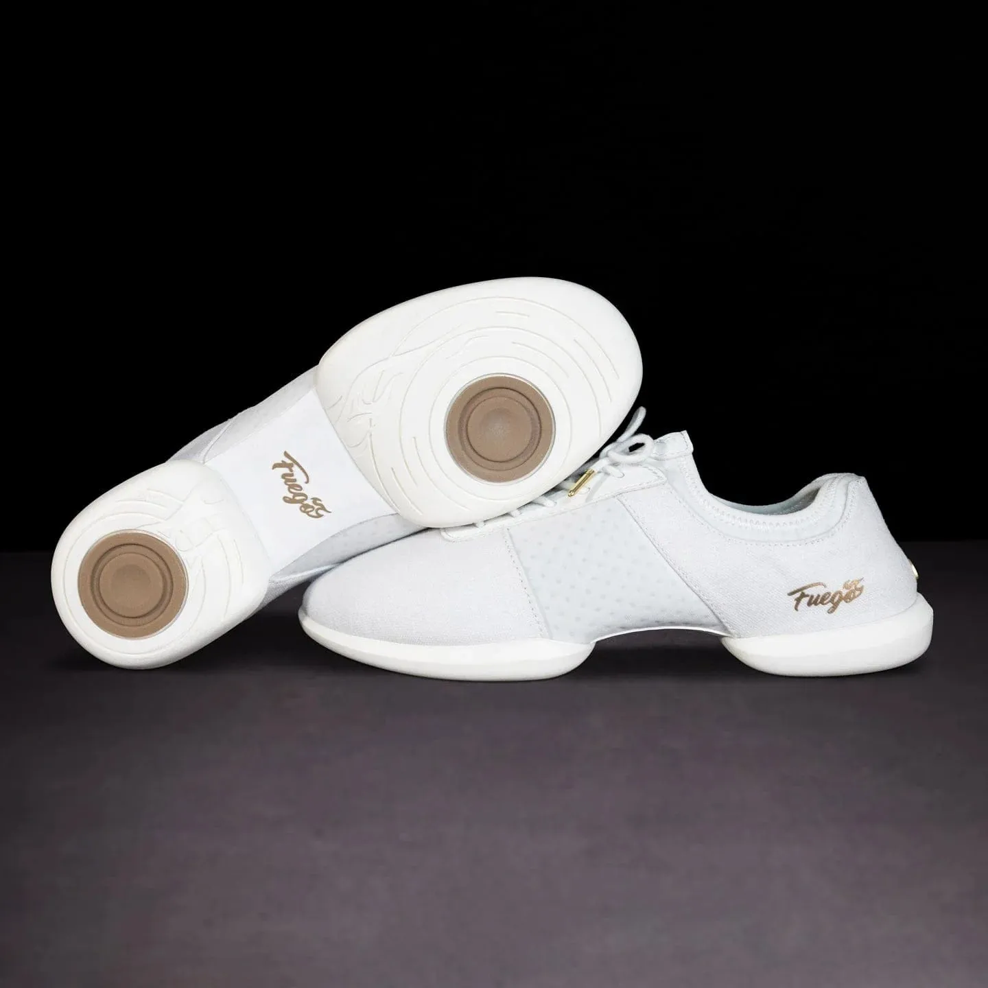 Fuego Sneakers White Lightweight Split-Sole Dance Shoes
