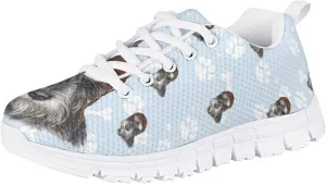 Funny Cat Dog Print Tennis Shoes for Girls and Boys Lightweight Mesh Casual Athletic Running Shoes