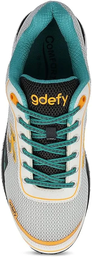 G-DEFY Mighty Walk Men’s Orthopedic Walking Shoe | VersoShock Technology for Pain Associated with Running | Prolonged Standing | Arch Support | Diabetic Shoes | Wide Shoes | Free Custom Orthotic