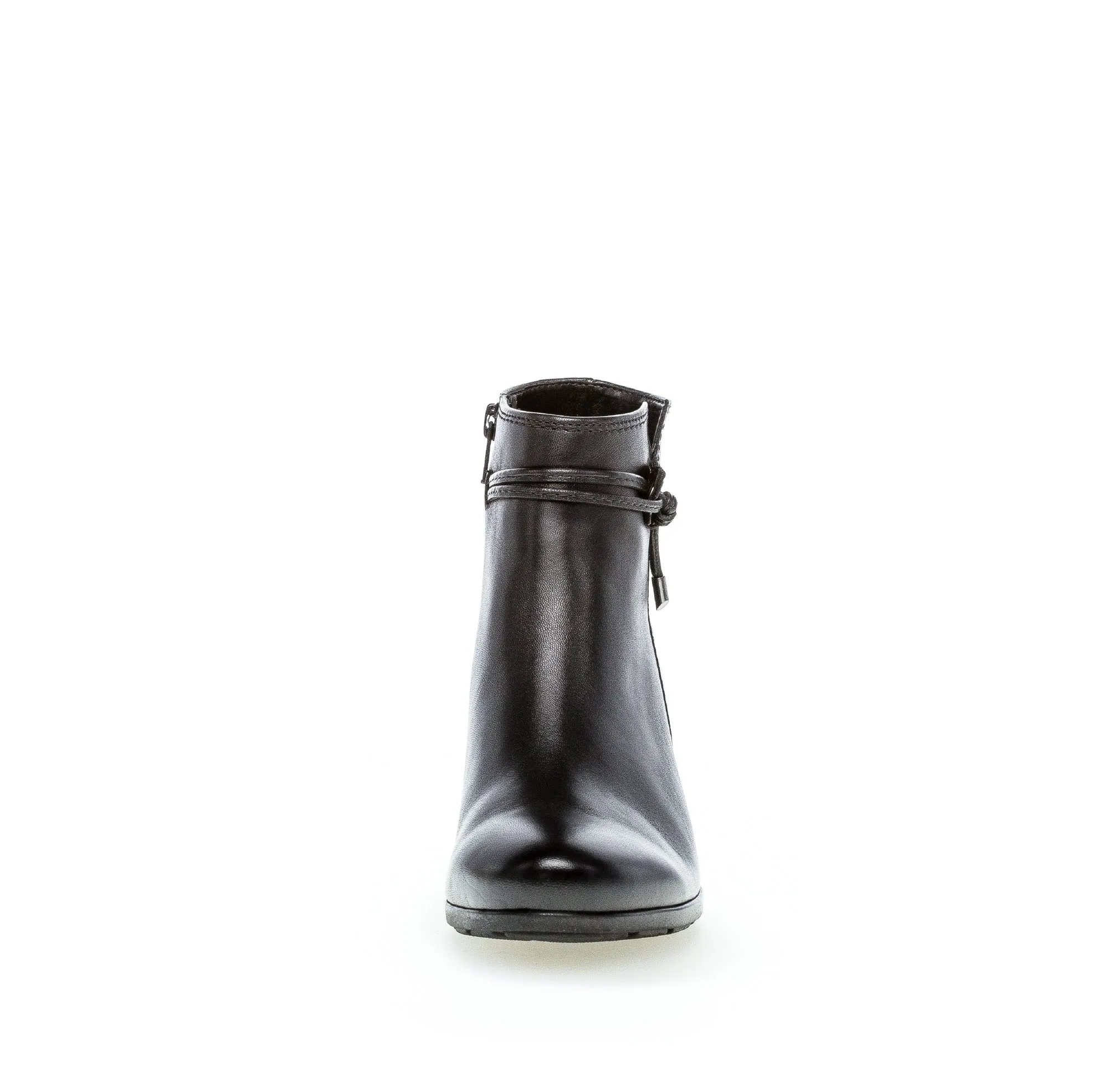 GABOR - 75.522.27 LOW HEEL ANKLE BOOT - BLACK LEATHER