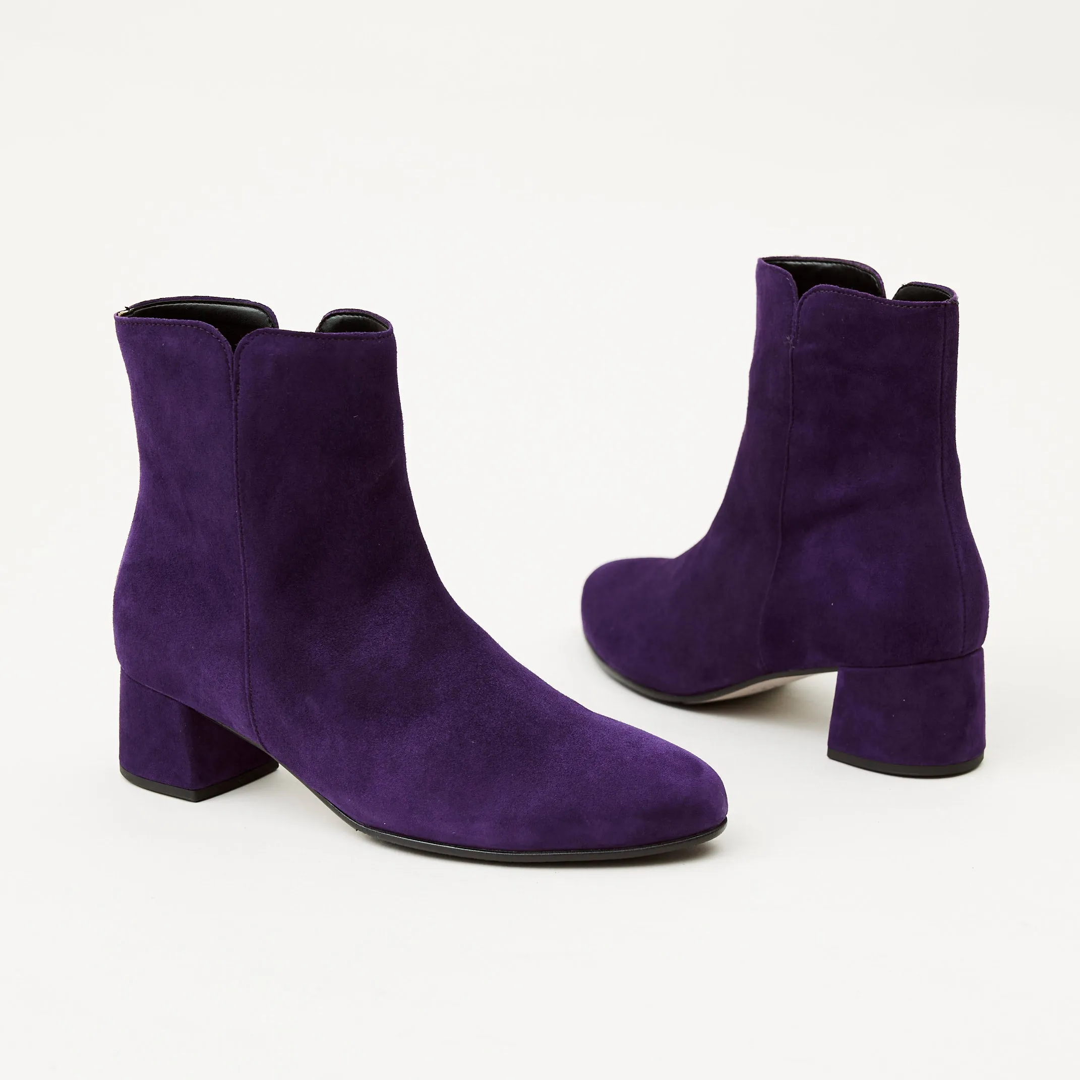 Gabor Purple Suede Ankle Boots
