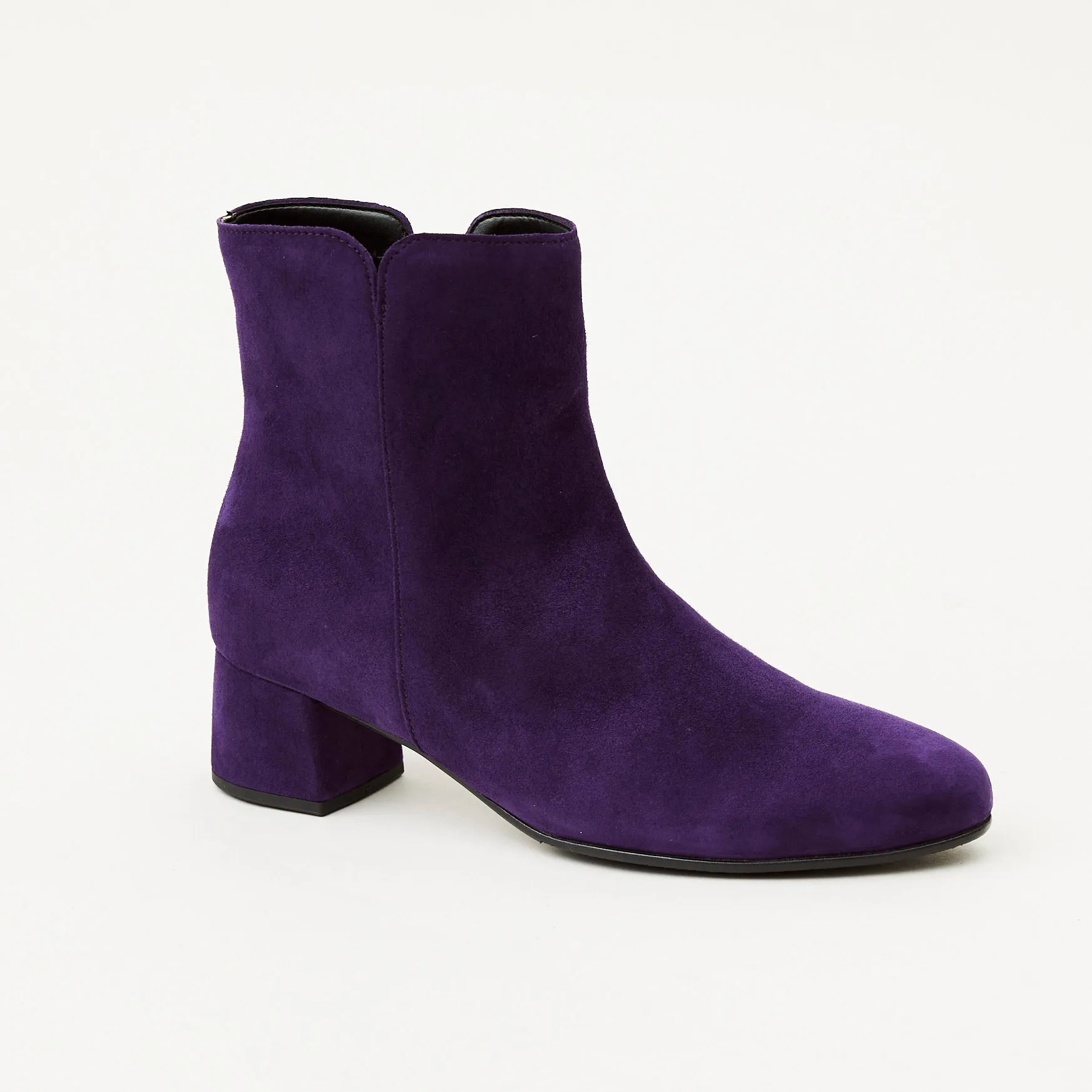 Gabor Purple Suede Ankle Boots