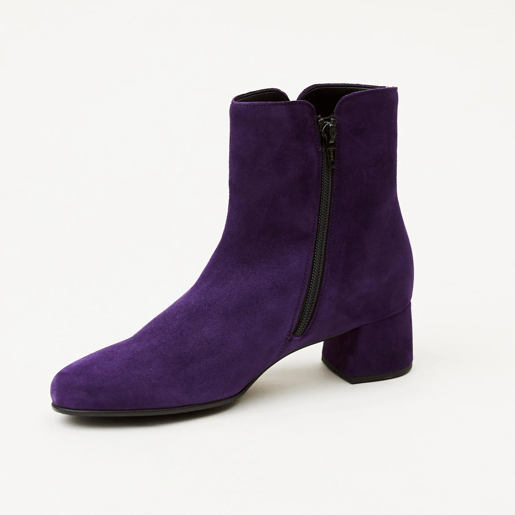 Gabor Purple Suede Ankle Boots