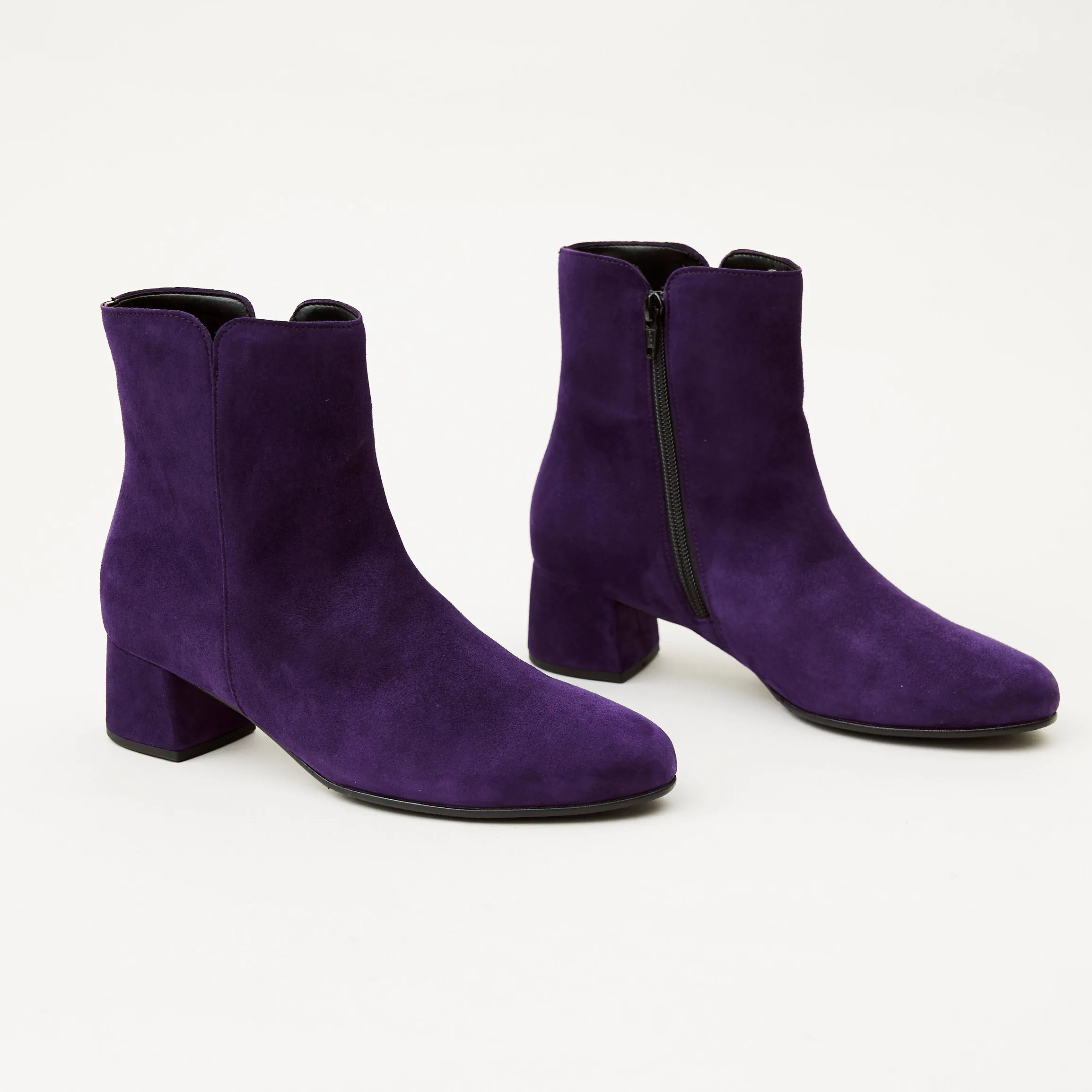 Gabor Purple Suede Ankle Boots