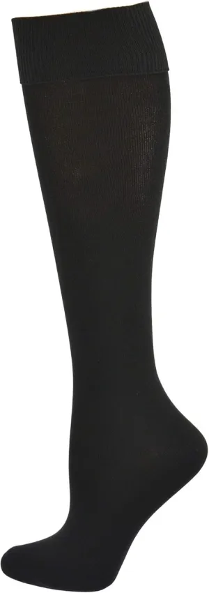 Girl’s Classic School Uniform Opaque Knee High Socks - 3 Pair Pack, Comfortable & Durable, Smooth Flat Knit, Trendy & Stylish