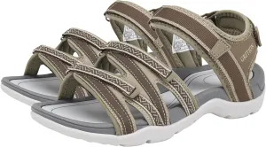 GRITION Women Hiking Sandals Girls, Outdoor Sport Water Shoes, Summer Flat Cross-Tied Sandals Open Toe Adjustable Walking Shoes