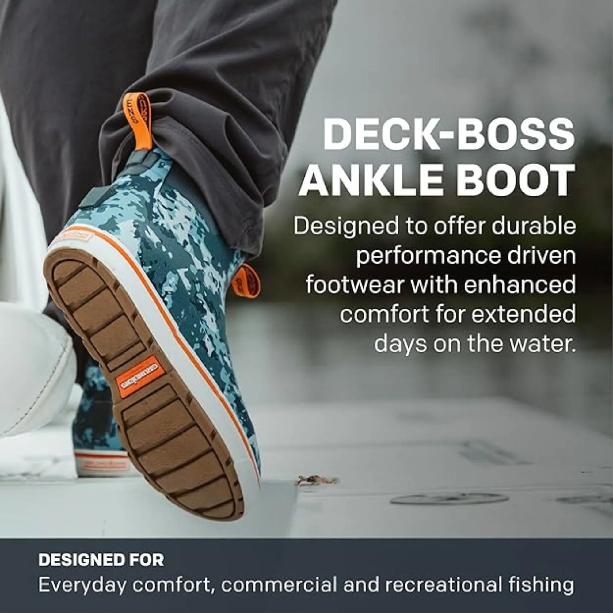 Grundéns Men's Deck-Boss Ankle Boot Monument Grey