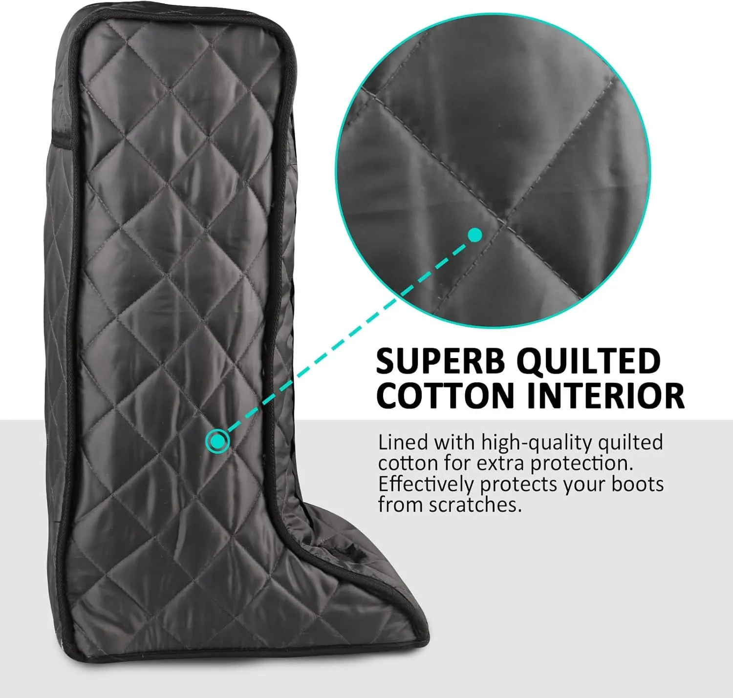 Harrison Howard Tall Boot Carry Bag Protect Rider Boots for Shows Competition Travel Long-lasting Boot Bag