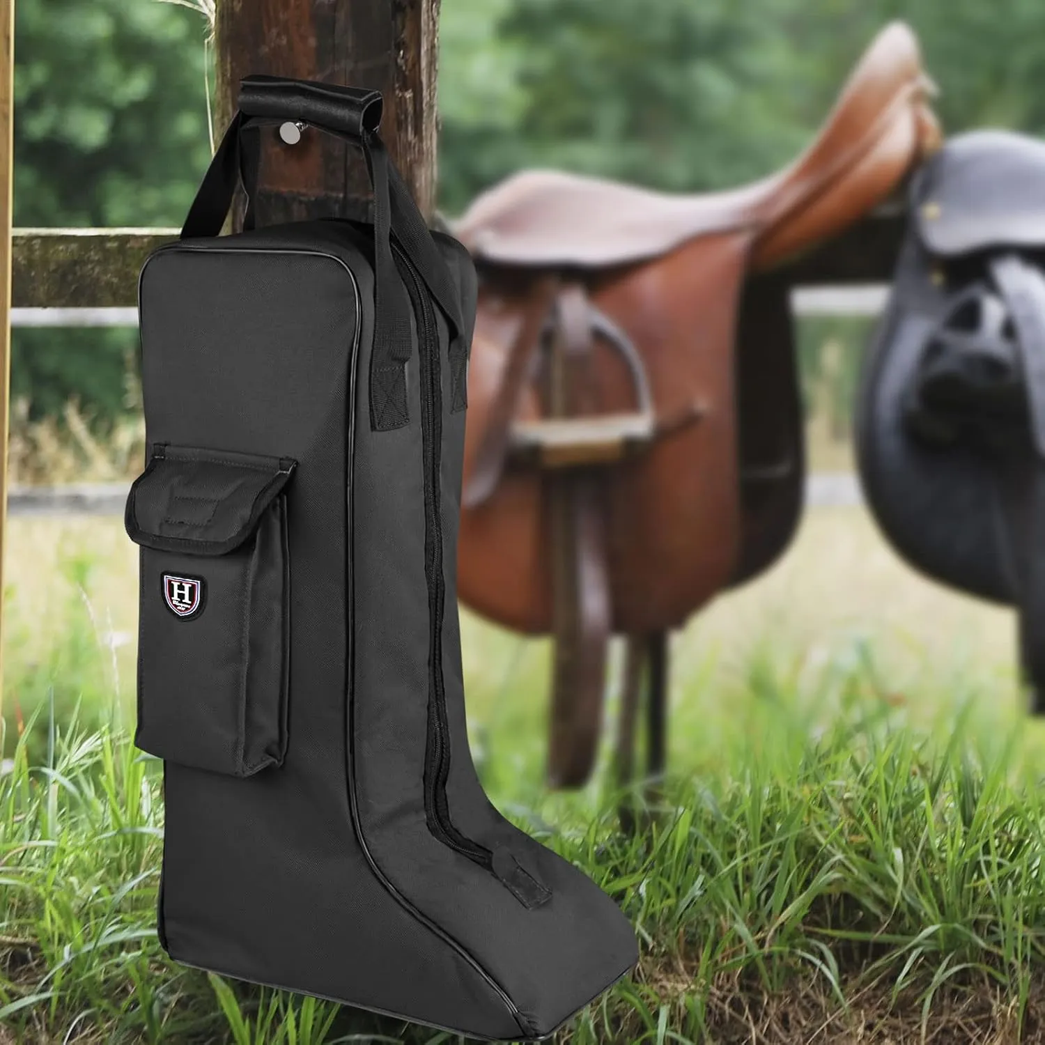 Harrison Howard Tall Boot Carry Bag Protect Rider Boots for Shows Competition Travel Long-lasting Boot Bag