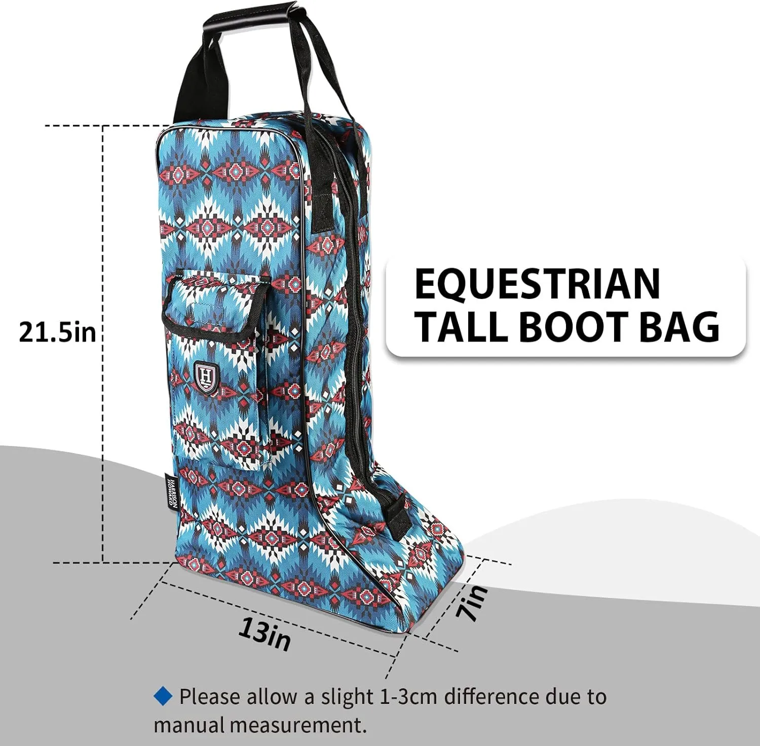 Harrison Howard Tall Boot Carry Bag Protect Rider Boots for Shows Competition Travel Long-lasting Boot Bag