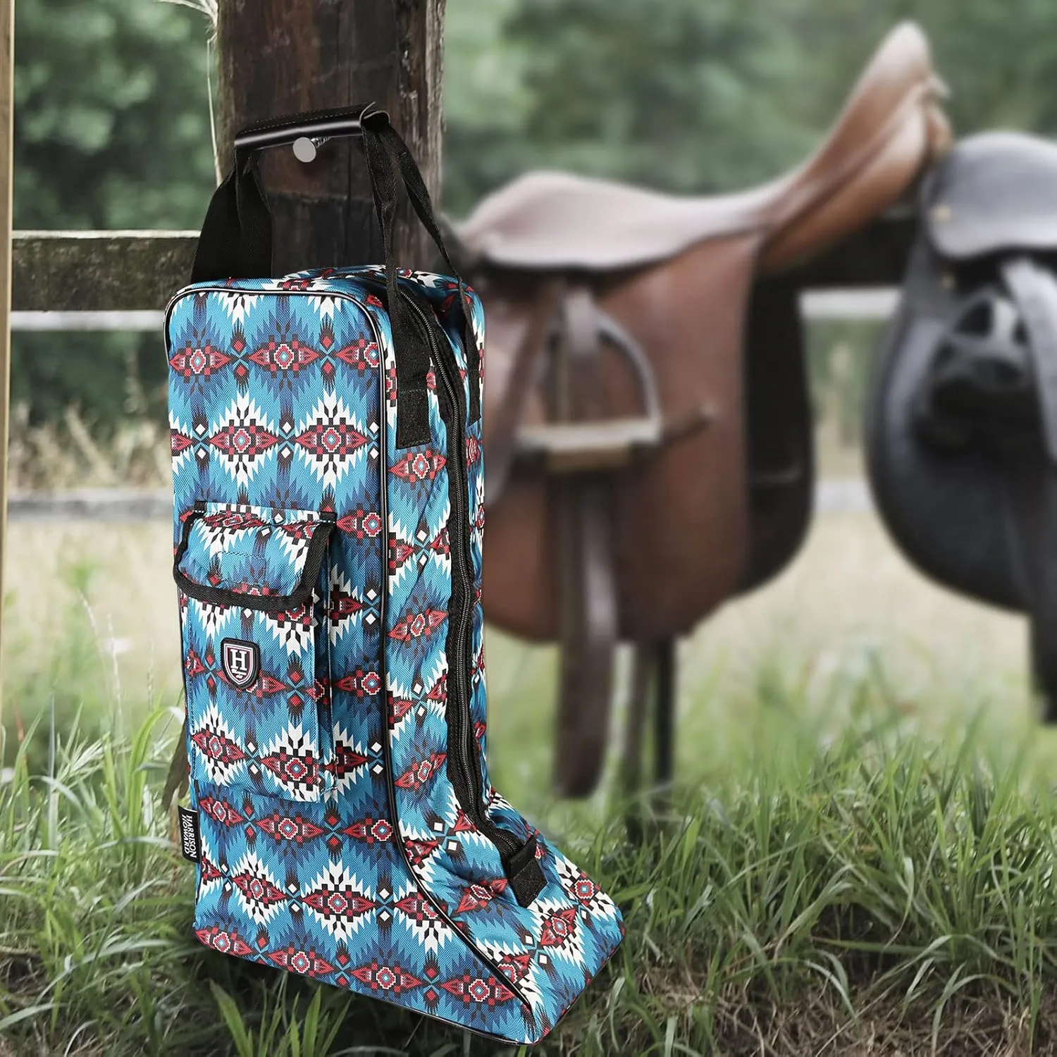 Harrison Howard Tall Boot Carry Bag Protect Rider Boots for Shows Competition Travel Long-lasting Boot Bag