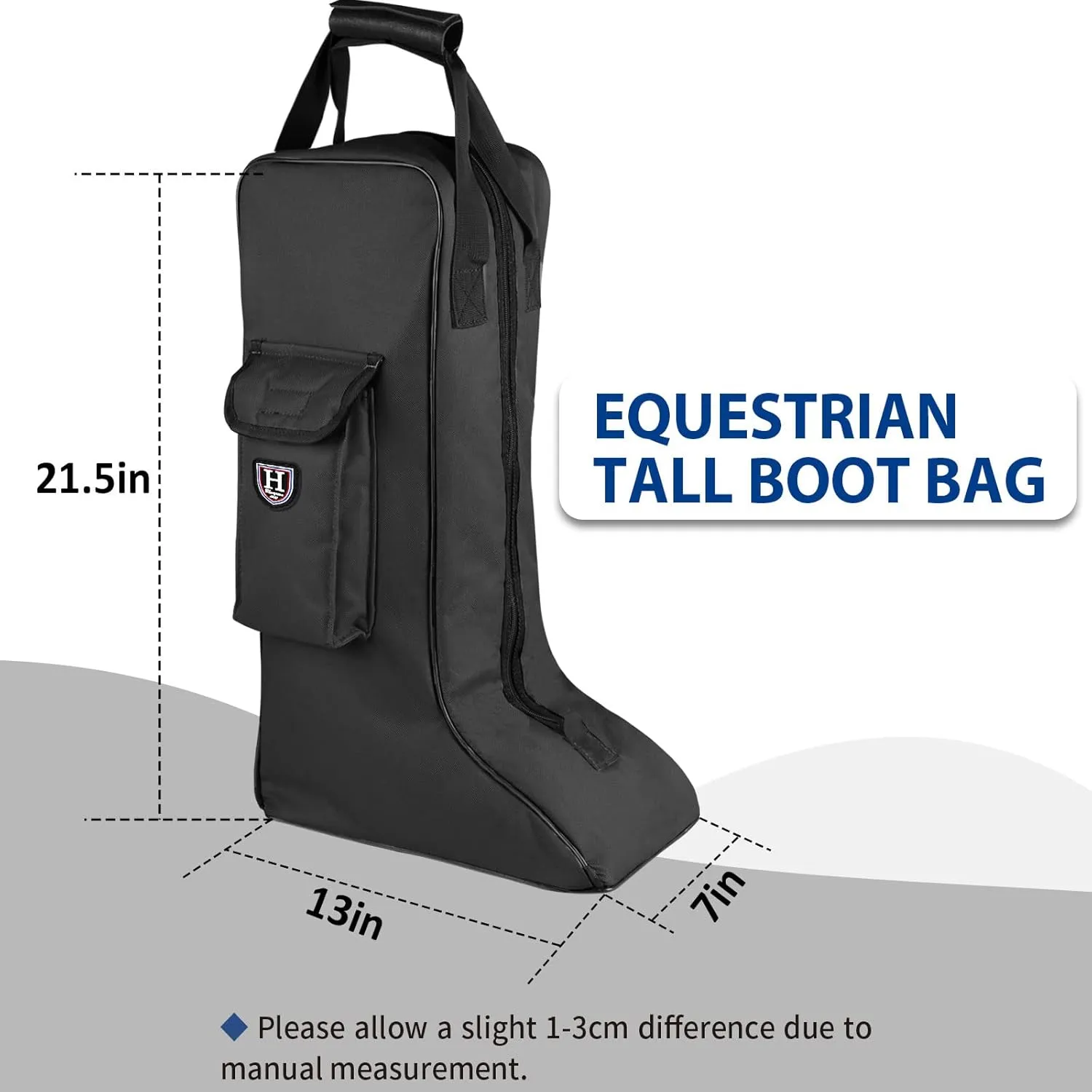 Harrison Howard Tall Boot Carry Bag Protect Rider Boots for Shows Competition Travel Long-lasting Boot Bag