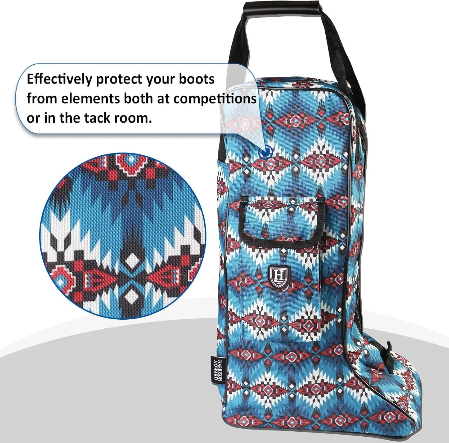 Harrison Howard Tall Boot Carry Bag Protect Rider Boots for Shows Competition Travel Long-lasting Boot Bag