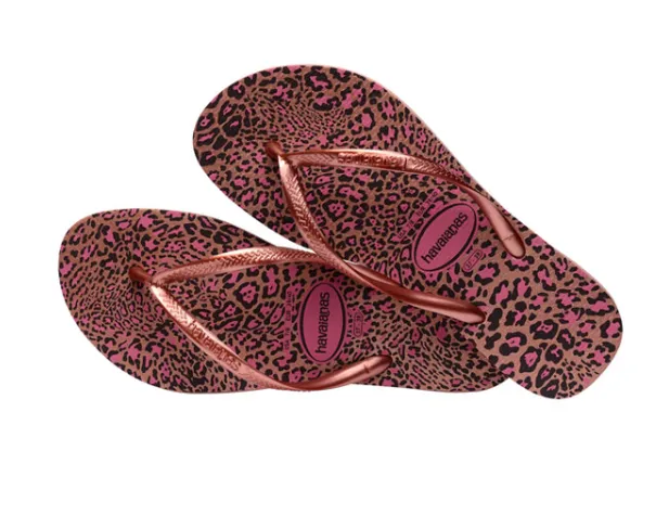 HAVAIANAS SLIM ANIMALS - CROCUS ROSE.GOLDEN BLUSH